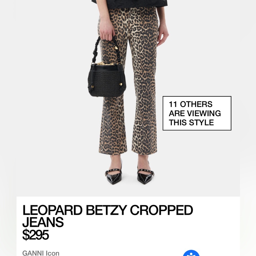 Ganni Leopard Jeans
